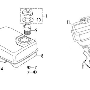 BT200X Complete Engine Assembly with Headlight Wires