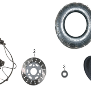 Coleman EVB200 Front Wheel